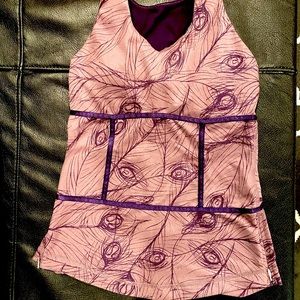 LULULEMON Athletica Purple Aria Peacock Tank Size 4